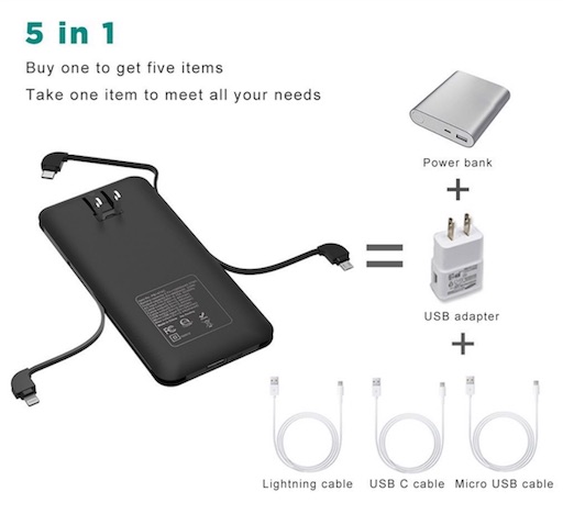 5in1 最強モバイルバッテリーを購入 アメリカamazon購入品公開 雑記ブログinアメリカ