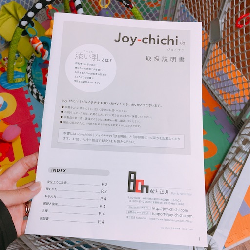レビュー】添い乳用枕「Joy-chichi ジョイチチ」を使用した感想