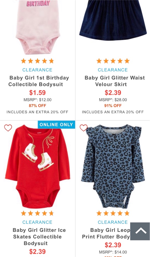 コストコのセールでカーターズの洋服を買ったけど オンラインの方がお得だった件 雑記ブログinアメリカ