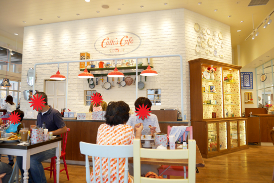Cath's Cafe(キャス・カフェ)@辻堂湘南テラスモールはキャスキッドソン雑貨がかわいらしく、明るい店内が気持ちいい♪ - 花が好き!!