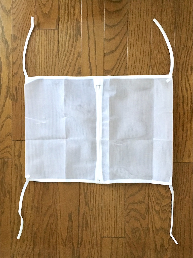洗濯ネットのファスナーは白 シンプルライフのこだわり 花が好き