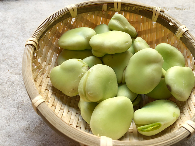 ソラマメのにおい 天豆 蚕豆 お多福豆 パルファン サトリの香り紀行