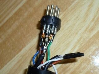 FM-X用デジタル8ピンRGB→アナログ21ピンRGBケーブルの製作