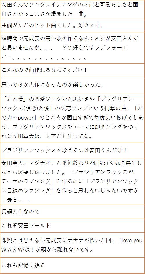 勝手に 関ジャニ裏楽曲大賞 結果発表 コメント全文 なないろまじりで
