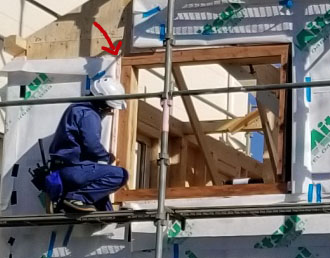 上棟 驚き 木質パネル接着工法 編 パッシブハウスを三井開発で建てる