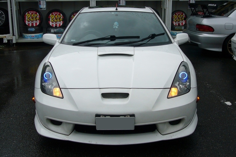 セリカ ヘッドライト イカリング インナーブラック