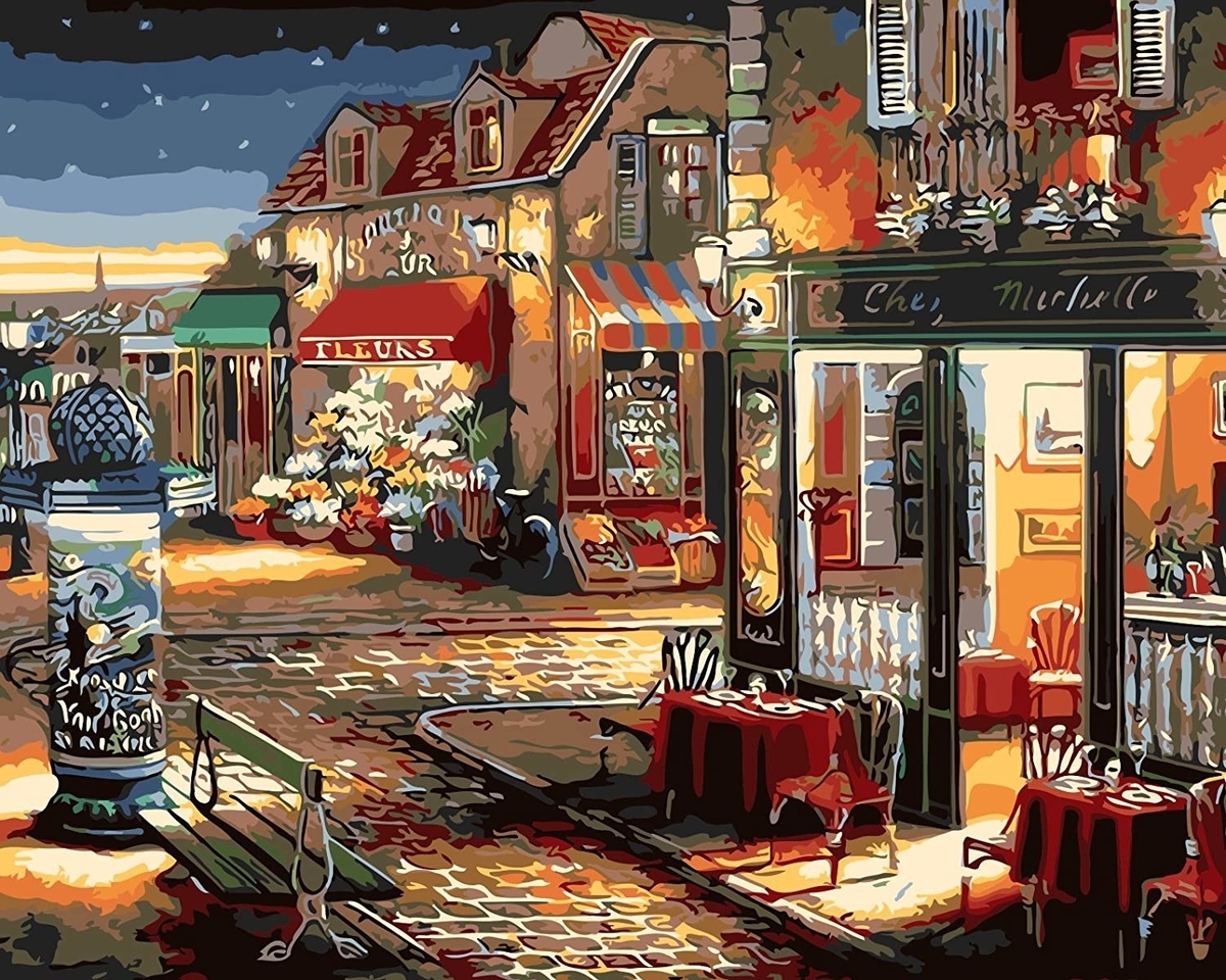 LovetheFamily 暖かいミルクティーとクルミナッツ 数字油絵 数字キット塗り絵 手塗り DIY絵 デジタル油絵 ホーム オ e6  ペイントバイナンバー 大人の塗り絵 油絵 数字絵 数字油絵 花 数字塗り絵 DIY, image size:1200x960