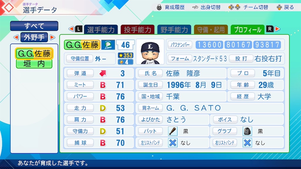 G.G.佐藤2008(パワプロ2026再現選手) - パワプロたんのブログ