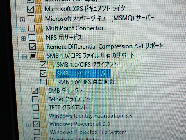 NAS（BUFFALO LS220D0402B）にアクセスできない場合はSMB設定を
