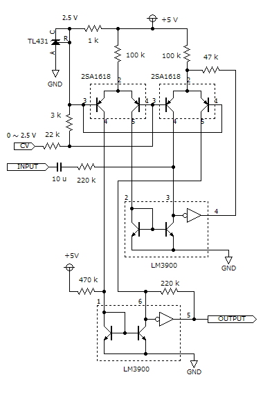 SSM2018P アナデバ　電圧制御アンプ SSM2018 １個セット ノートンアンプによる OVCE タイプの VCA (1) - シンセ・アンプラグド