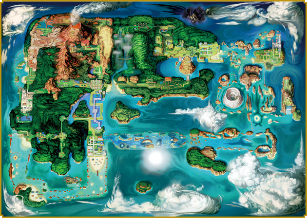 ポケモン ワールドアトラスポスター ホウエン地方 ポスター