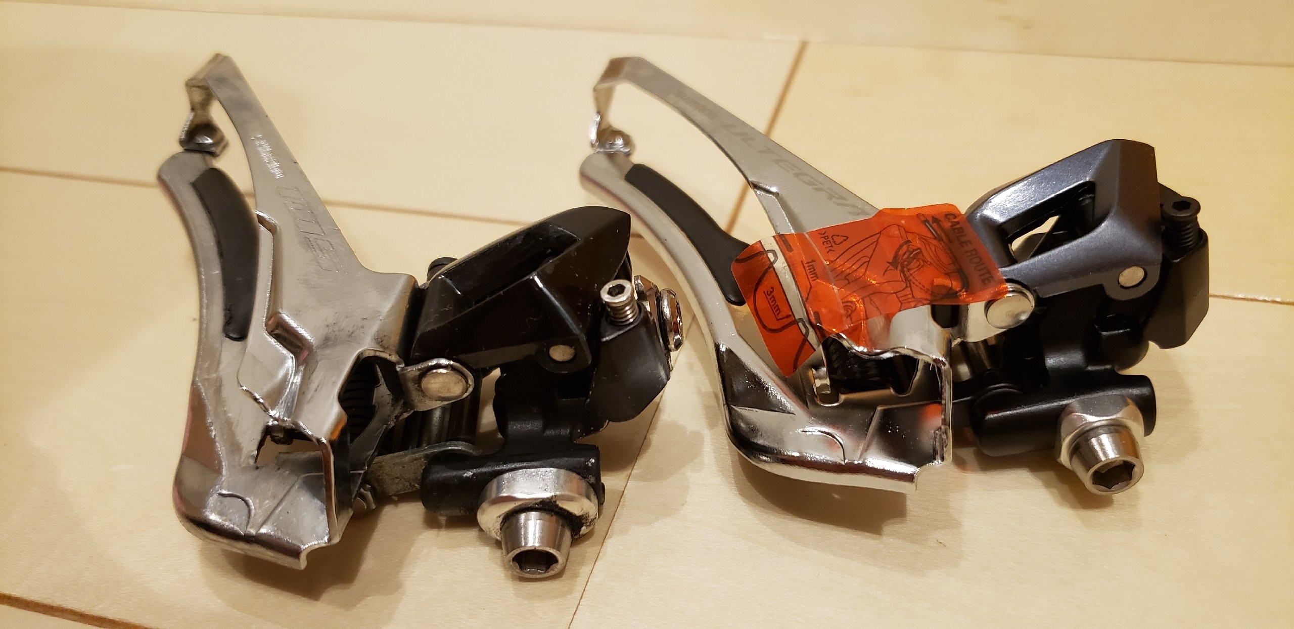 フロントディレイラー交換！105からULTEGRA へ！ - マメとニンジン