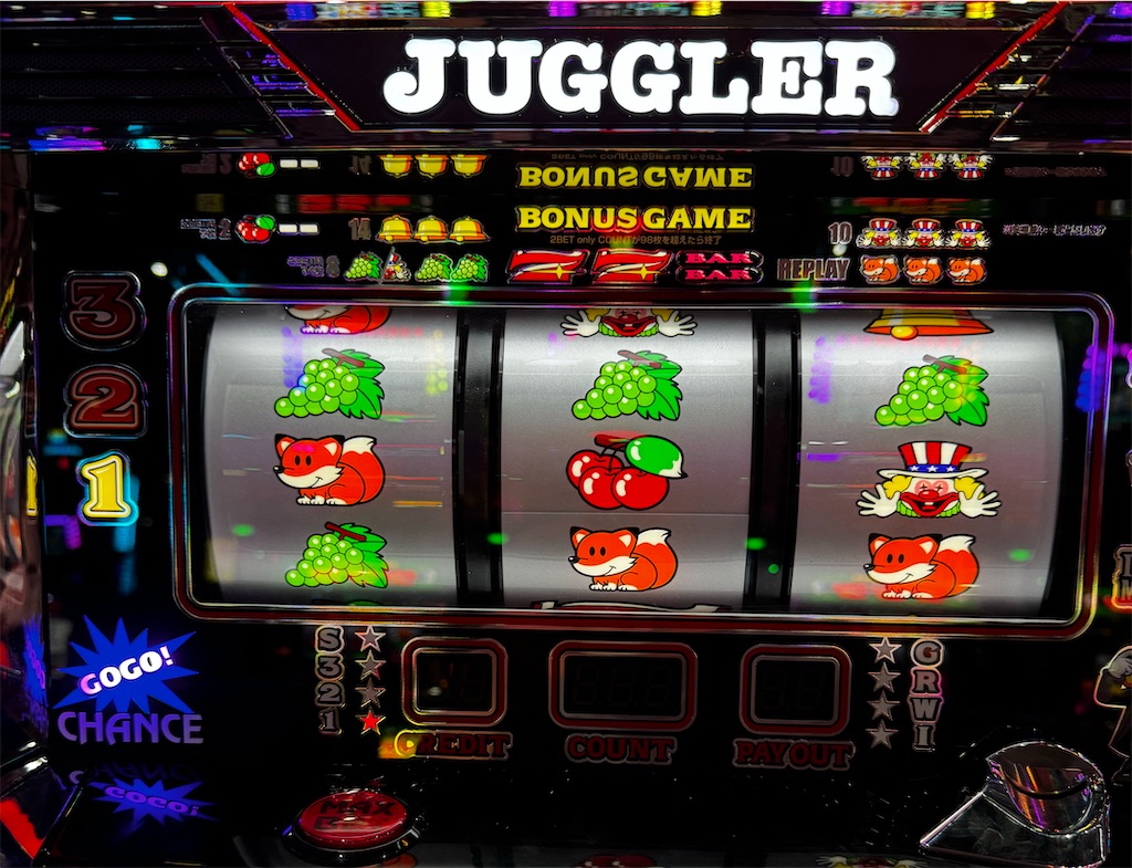 Mr.JUGGLER ミスタージャグラー 中押しが面白い！！ヤツが顔を