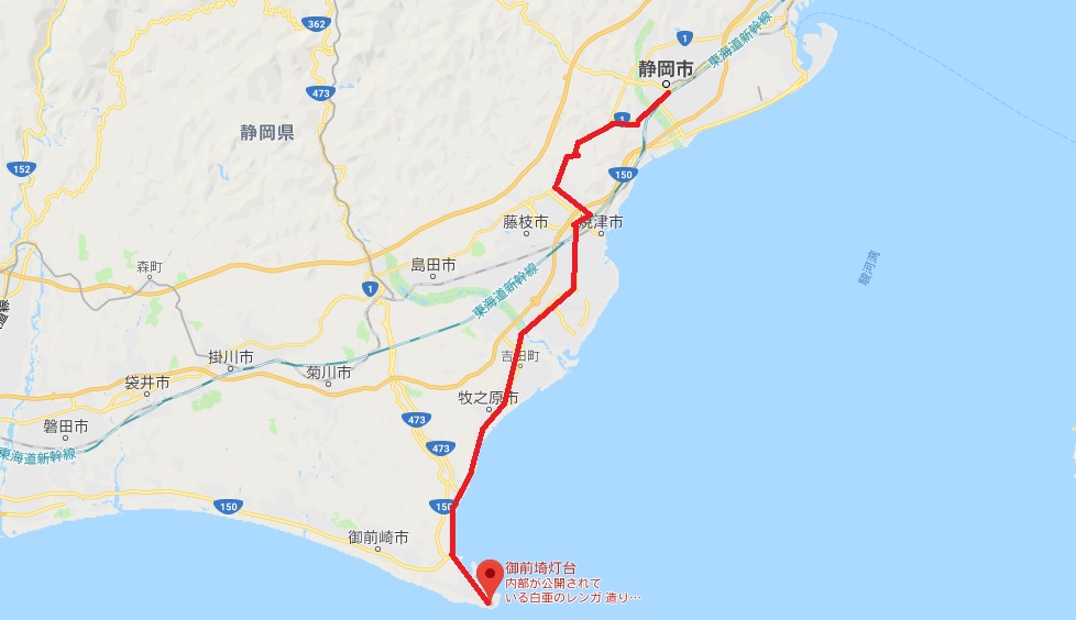 ちょっと静岡から御前崎灯台までチャリで行ってきた~静岡自転車旅行
