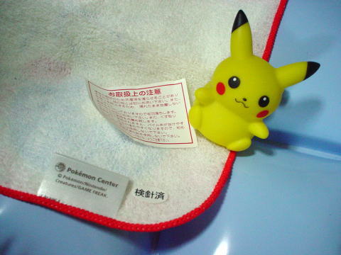 個別 ポケモンセンター クリアファイル イベント景品 非売品 ハンドタオル ピカチュウ ディアルガ パルキア の写真 画像 ポケモングッズ Pekachu Photo S Fotolife