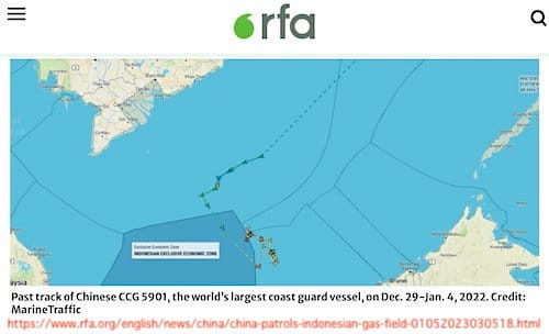 中国海警局】 万トン級「海警5901」が海底資源探査？ - pelicanmemo