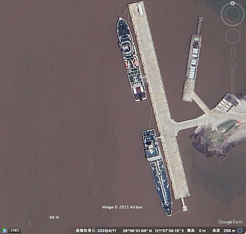 中国海警局】 玉環基地、油槽船と新型5000トン級 - pelicanmemo