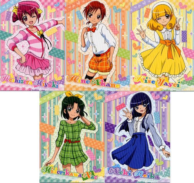 個別 Anime プリキュア スマイルプリキュア 星空みゆき 日野あかね 黄瀬やよい 緑川なお 青木れいか プリキュアカード の写真 画像 Pema S Fotolife