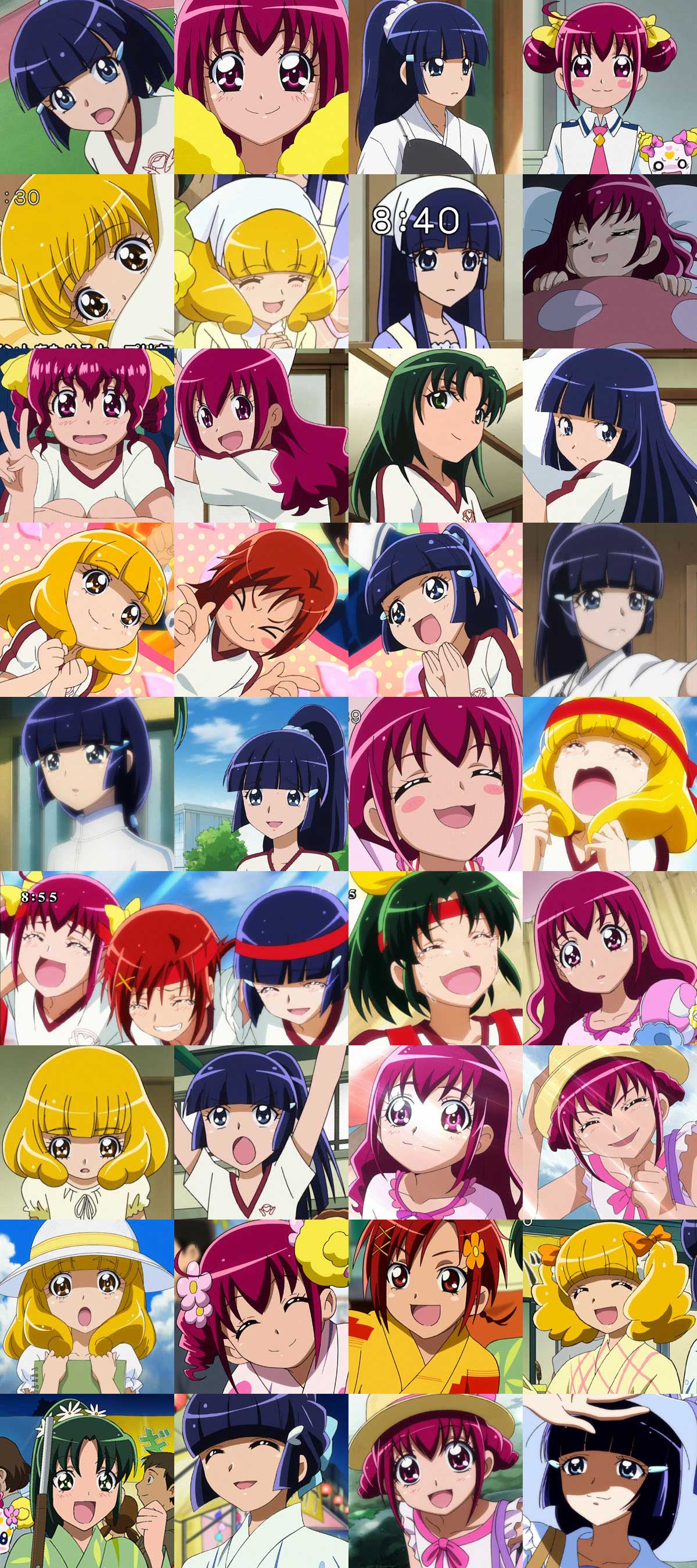 個別 Anime スマイルプリキュア 星空みゆき 日野あかね 黄瀬やよい 緑川なお 青木れいか 髪型 いつもと違う髪型集 の写真 画像 Pema S Fotolife