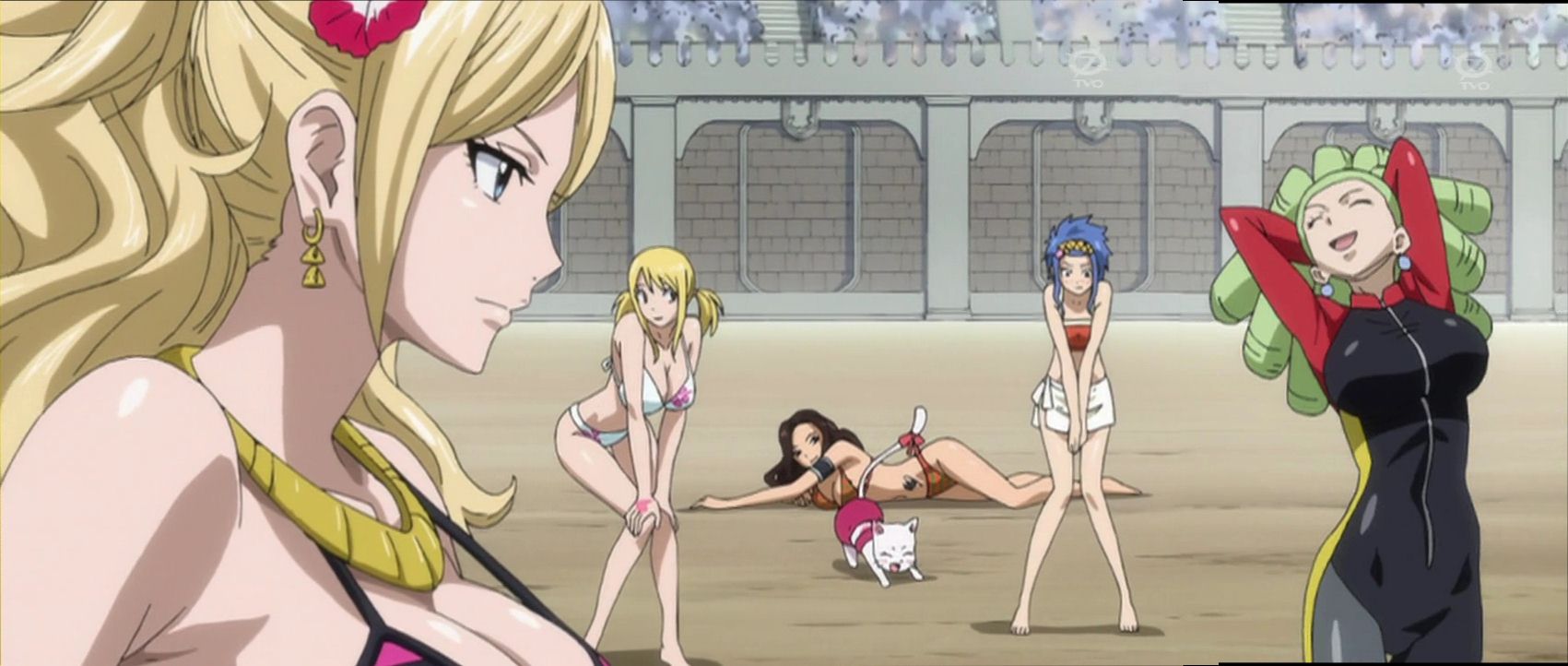 個別 Fairy Tail Fairy Tail水着 ジェニー リアライト ルーシィ レビィ マグガーデン の写真 画像 Pema S Fotolife