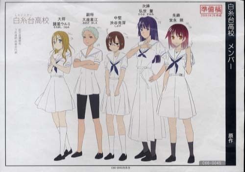 個別 咲 Saki 咲 Saki 資料 設定画 白糸台 宮永照 弘世菫 大星淡 渋谷尭深 亦野誠子 1期 の写真 画像 Pema S Fotolife