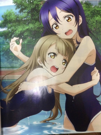 個別 ラブライブ ラブライブ 水着 スク水 園田海未 南ことり の写真 画像 Pema S Fotolife
