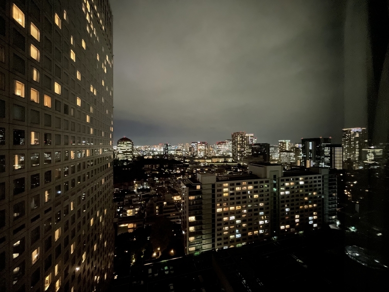 品川プリンスホテル 客室からの夜景