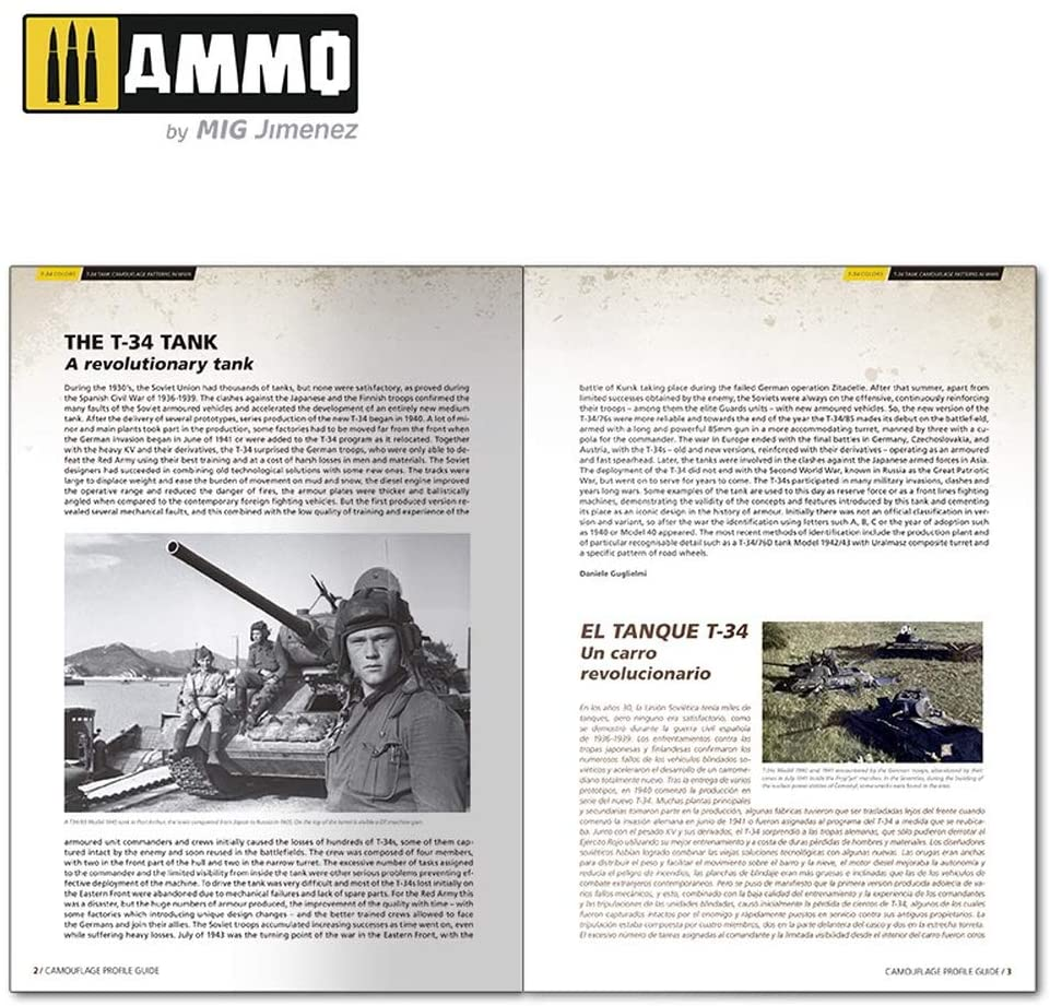 T-34 COLORS - T-34 TANK CAMOUFLAGE PATTERNS IN WWII（AMO-6145