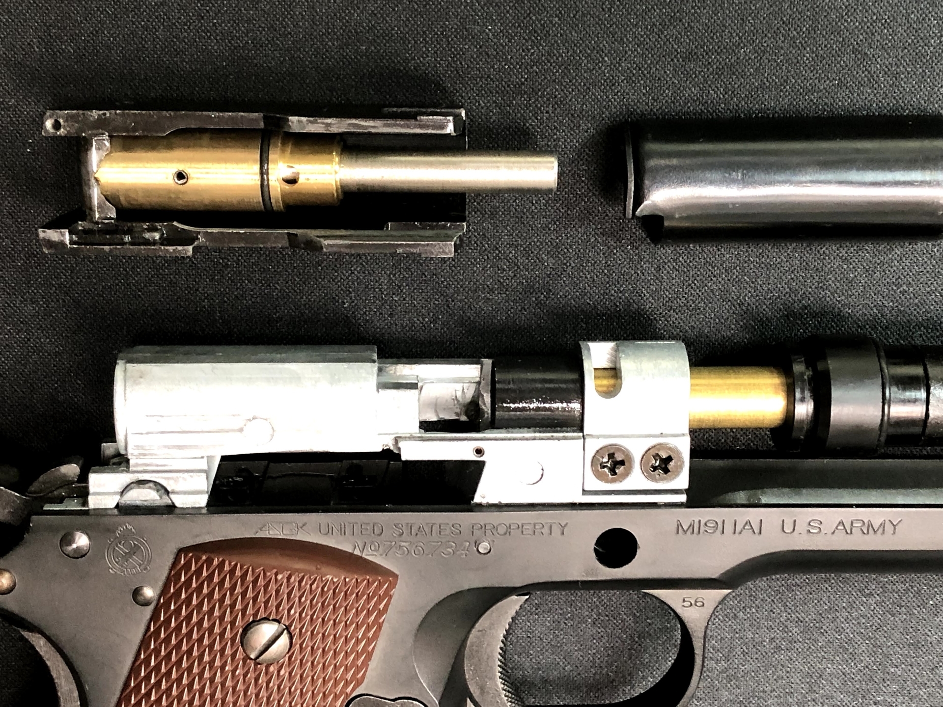 COLT M1911A1 TYPE 1942 ( MGC 製ガスブローバックガン ) の分解・調整