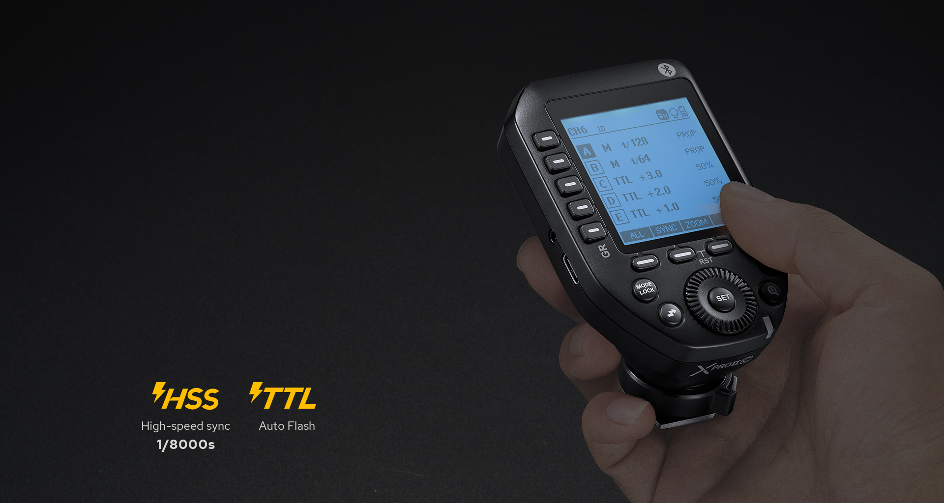 Godox X1R-S Disparador Inalámbrico TTL Para Sony - Receptor/Transmisor 2.4 GHz, HSS 1/8000s, LCD, Compatible Con Flash Godox Y Marcas