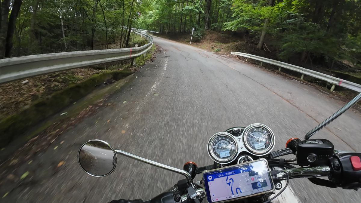 赤城山のワインディング