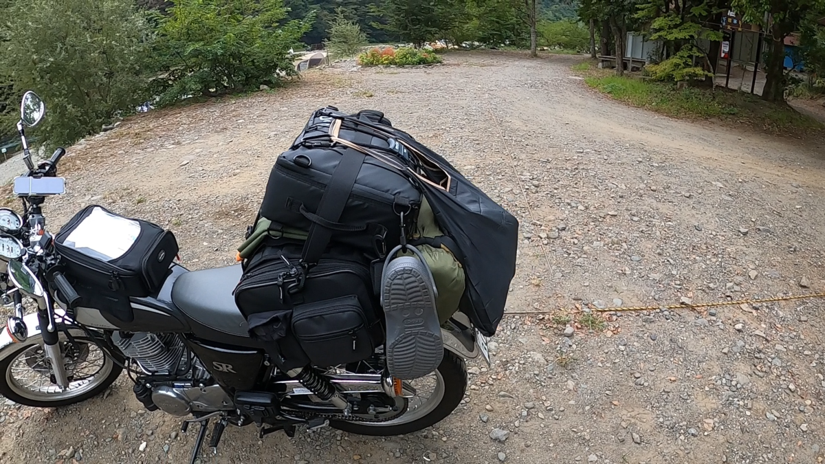 SR400と積載