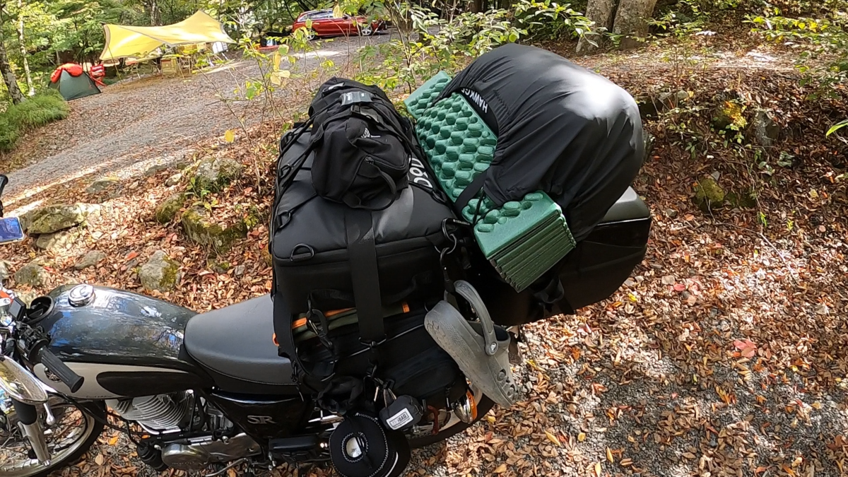 SR400と積載
