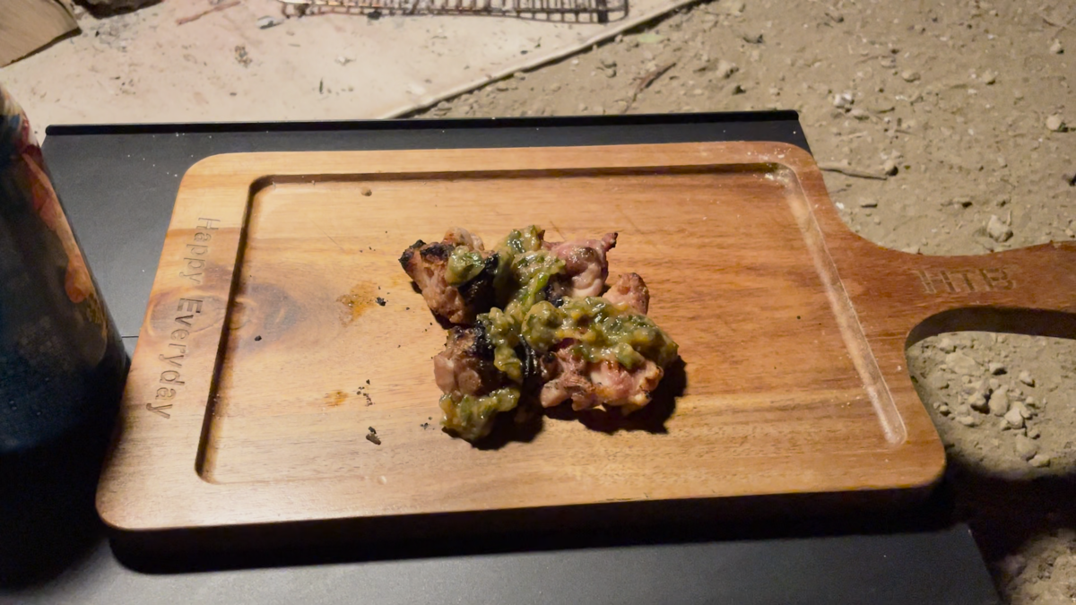 自家製ネギ味噌焼き鳥