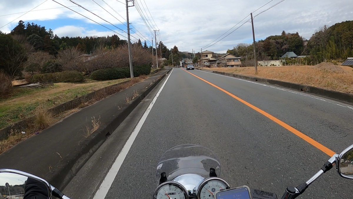 キャンプ場までのツーリング風景