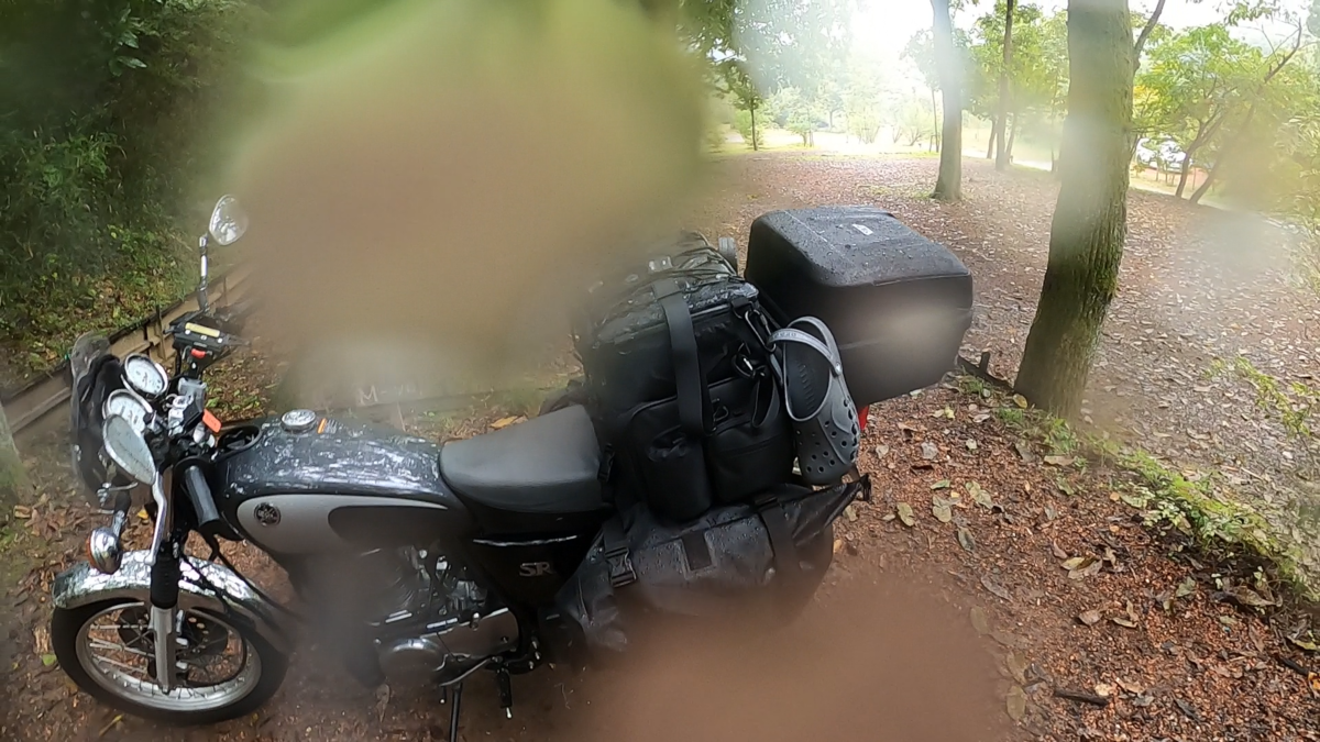 SR400と積載