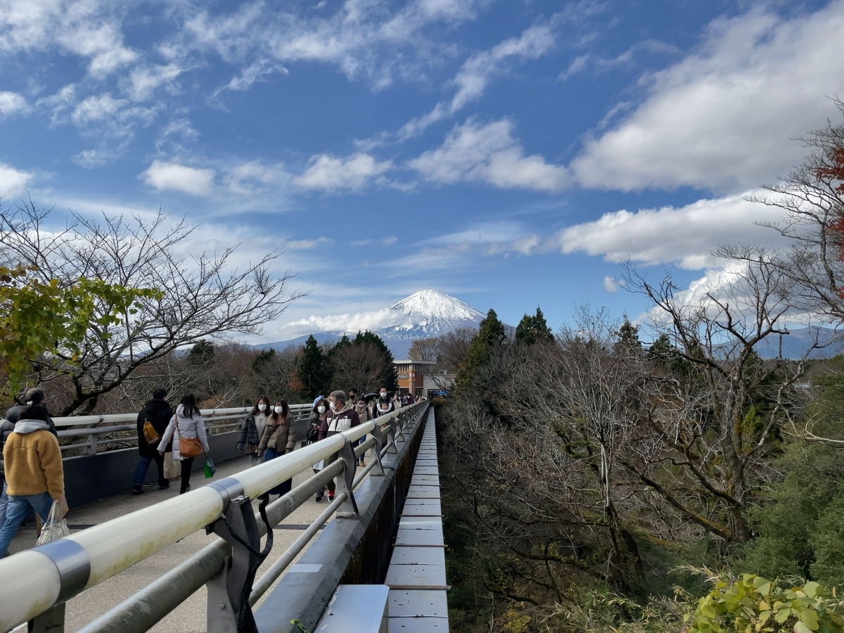 御殿場プレミアムアウトレットから見える富士山