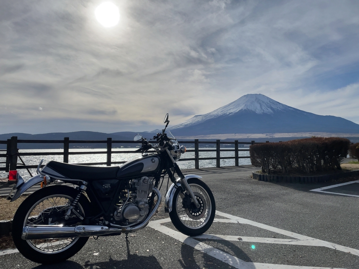 長池親水公園から見える富士山とSR400