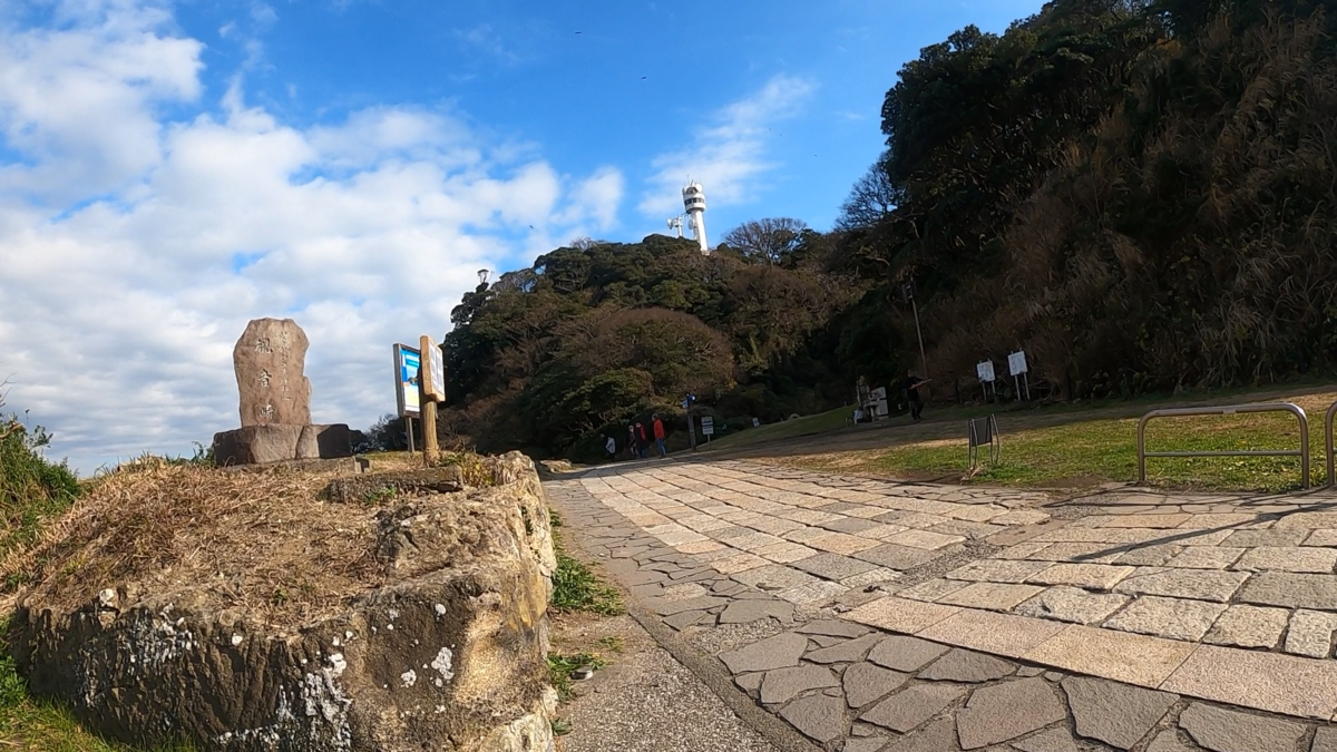 観音崎灯台の遠景