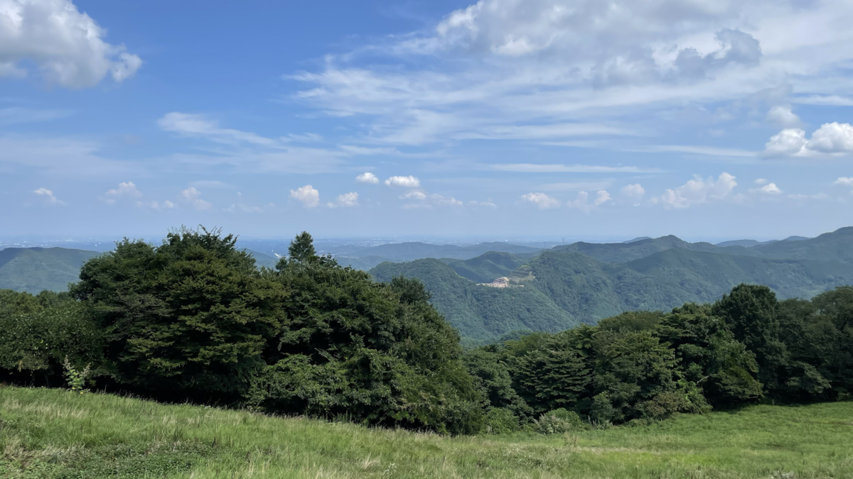 牧場からの絶景パノラマ写真