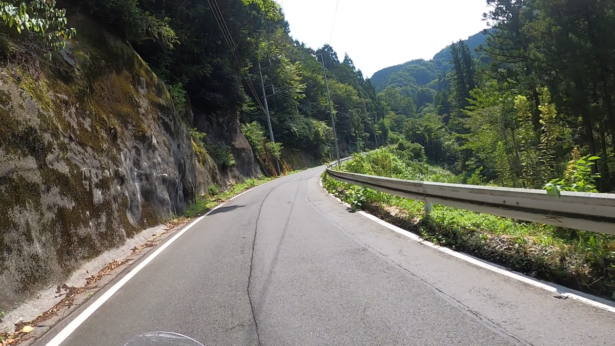 川のせせらぎと新緑が涼しげな雰囲気