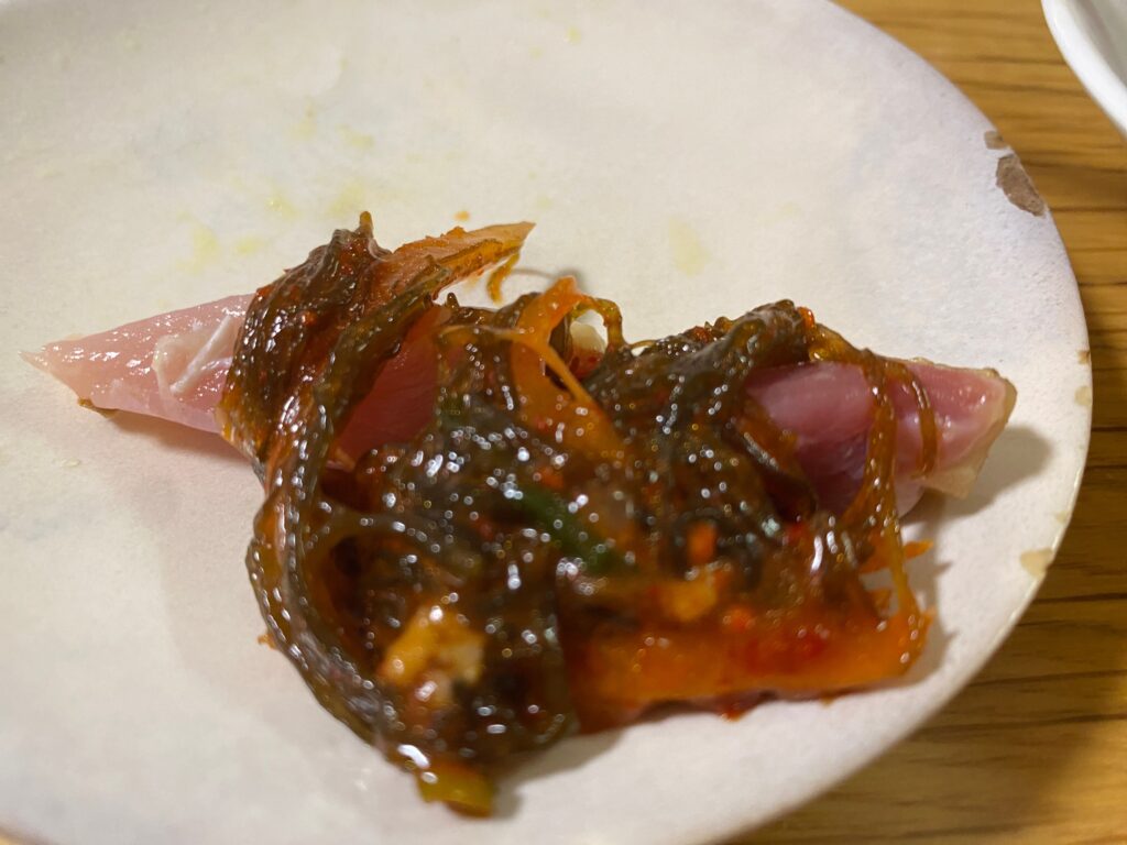 鶏刺しキムチ