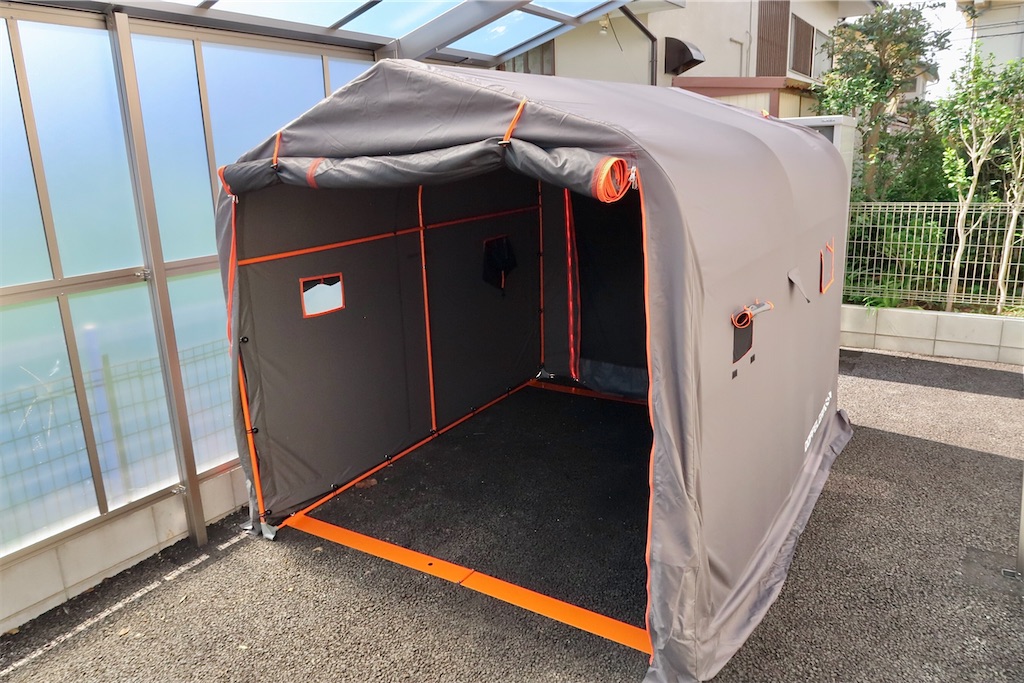 ドッペルギャンガーのバイクガレージ2500ワイドを設置してみた ぺろかめブログ ドッペルギャンガーのバイクガレージ2500ワイドを設置してみた ぺろかめブログ