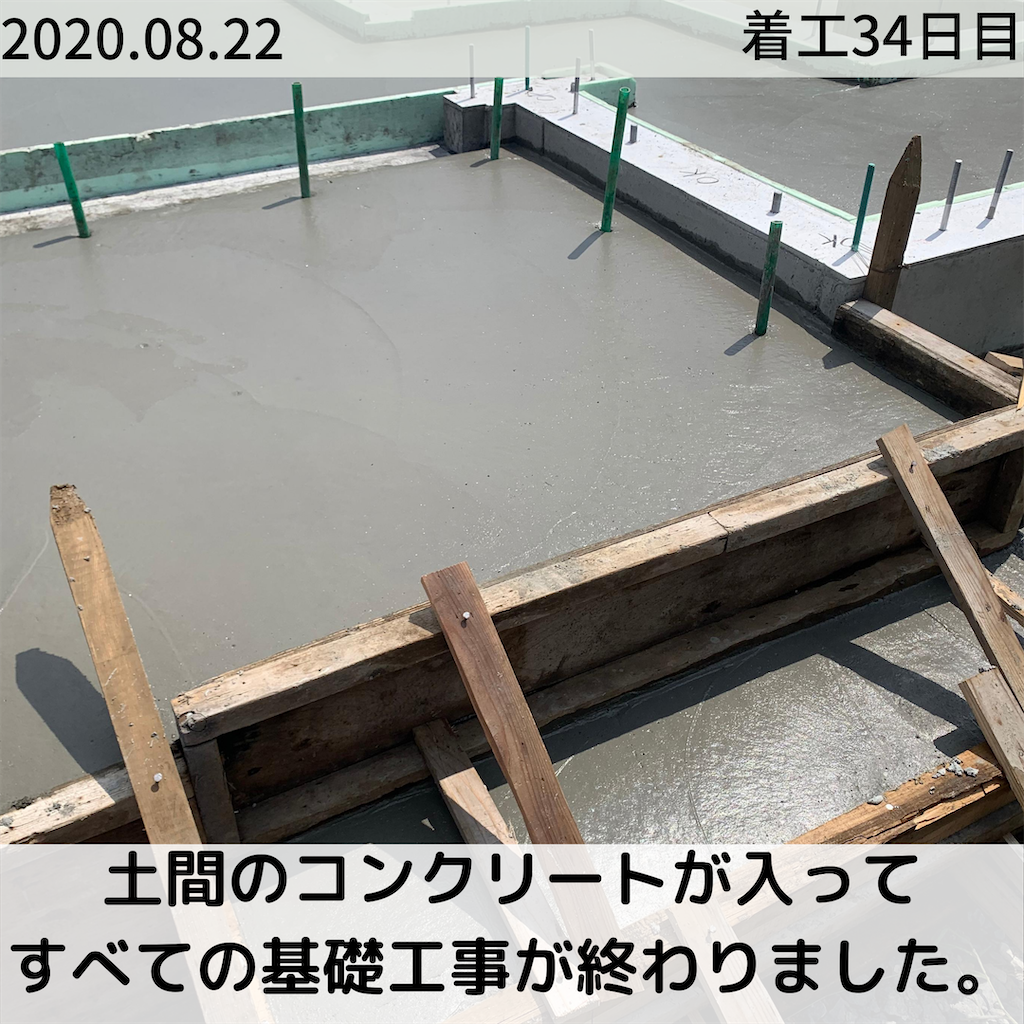 アツい想いの下 基礎工事完了 事前知識ゼロで注文住宅に挑む