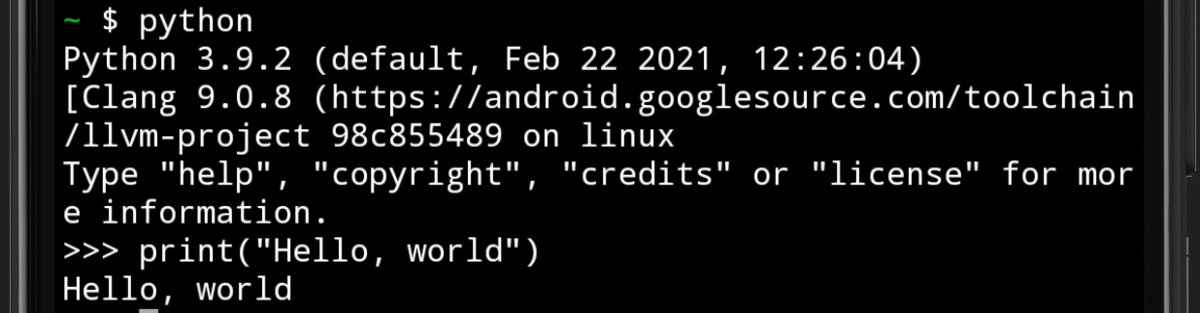 pythonの実行結果