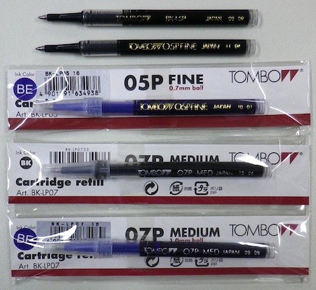 トンボのローラーボールリフィルの謎な型番と書き味の比較 - 趣味と物欲