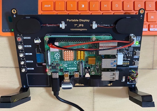 CartReader+7インチタッチモニター+ラズパイ4B+USBコントローラー CartReader+7インチタッチモニター+ラズパイ4B+USBコントローラー