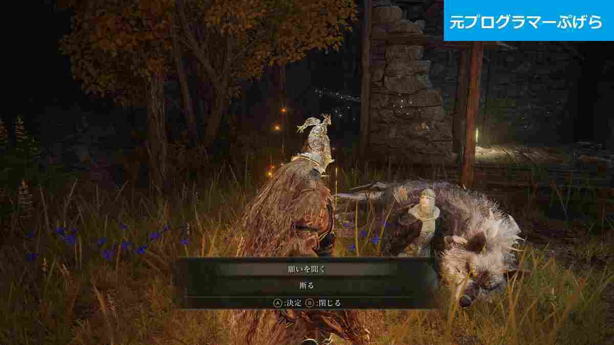 ELDEN RING】しろがねのラティナの居場所と聖樹の日割符、王骸防具の