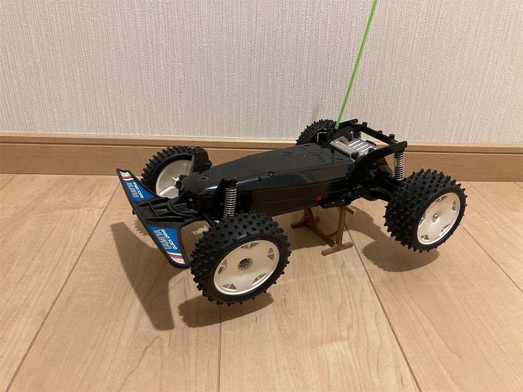 タミヤ RC マンタレイ QD ブラックスペシャル 1/14 クイックドライブ タミヤQD(クイックドライブ)マンタレイ レストアその④ 30年の時
