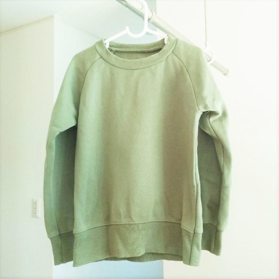 子供服 ｇｕの大人服をpalletさんのラグラントレーナーにリメイクしました Pi Opioのお裁縫生活
